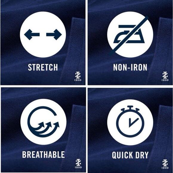 IZOD Men’s Performance Stretch Chino Pants Warm Pearl 32x30 Straight Fit NWT - Picture 8 of 10